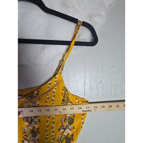 Bohemian Sun Dress Womens Large Smocked Adjustable Cottagecore Light Weight - Picture 3 of 7